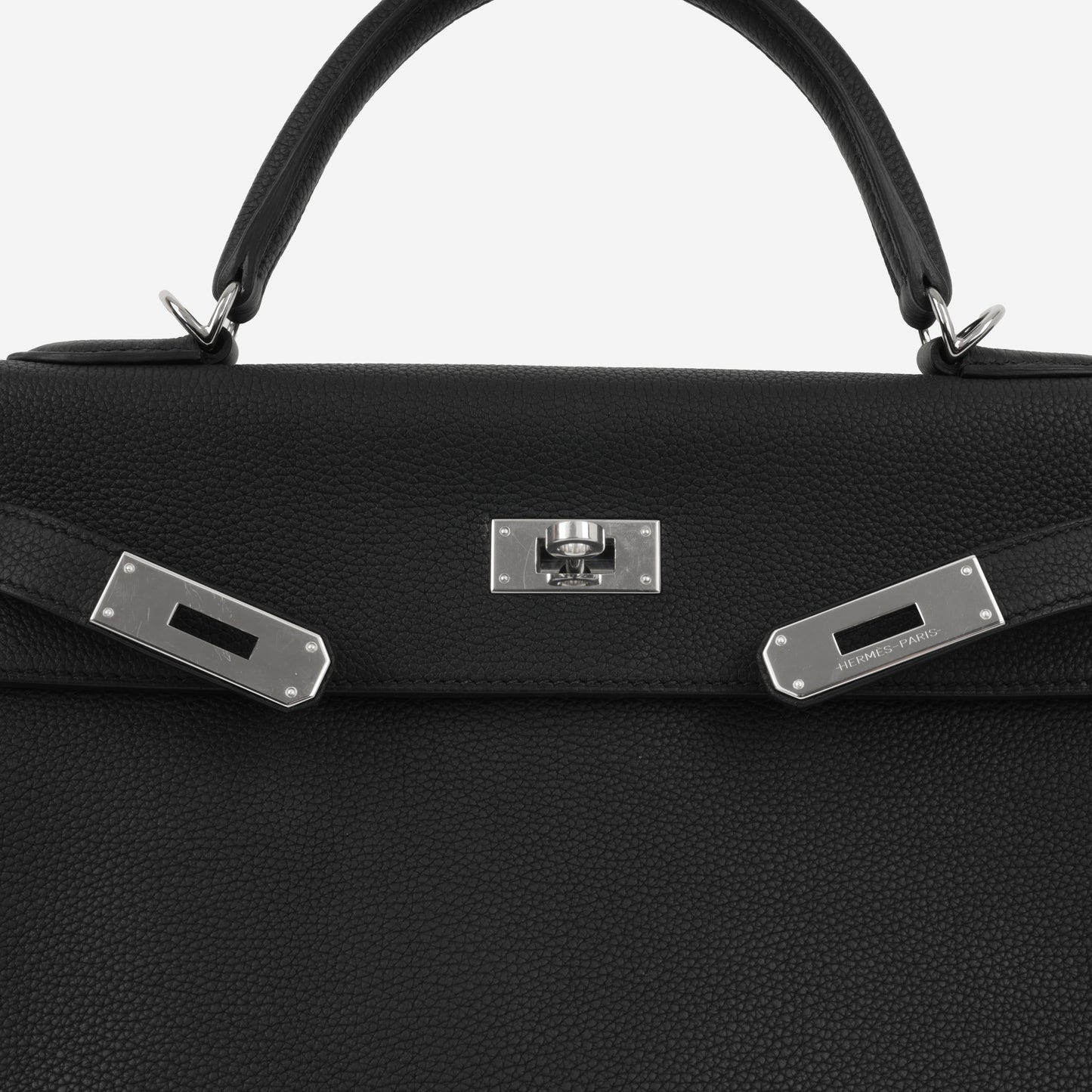 Hermès Kelly 32 - Noir Togo | Palladium Hardware