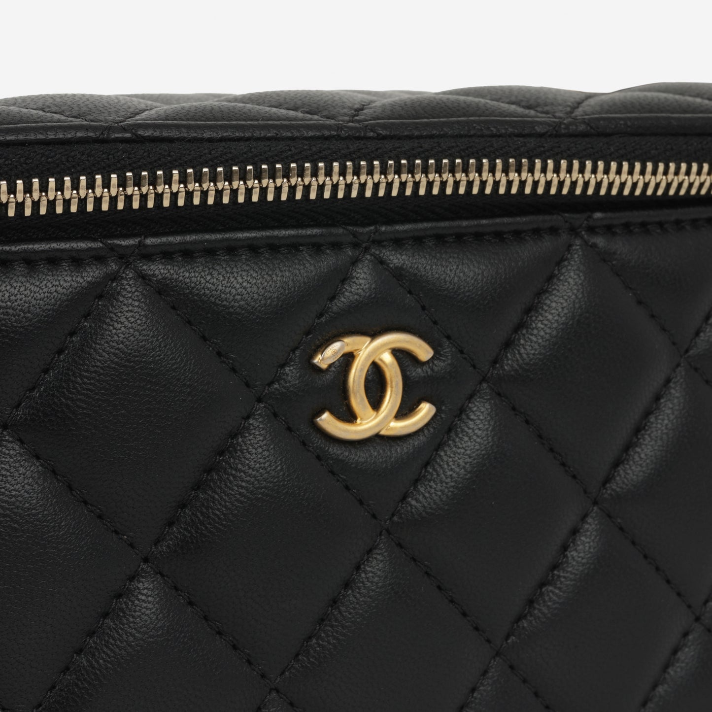 Chanel Pearl Crush Vanity - Black Lambskin | Gold Hardware