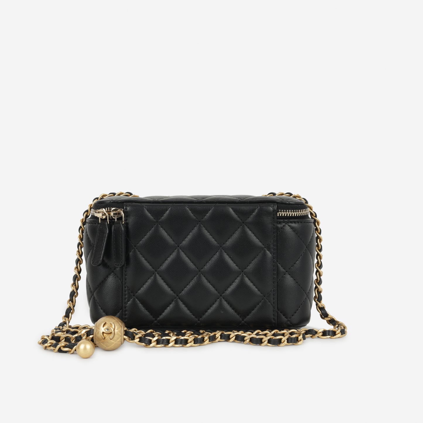 Chanel Pearl Crush Vanity - Black Lambskin | Gold Hardware
