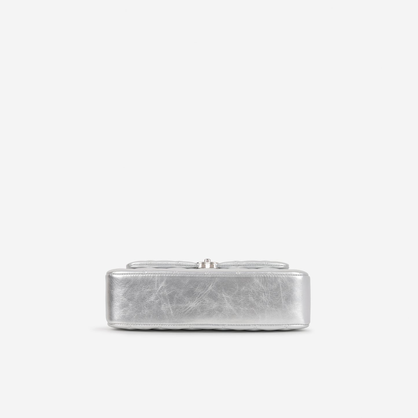 Chanel 25S Classic Flap Bag - Silver Lambskin | Silver Hardware