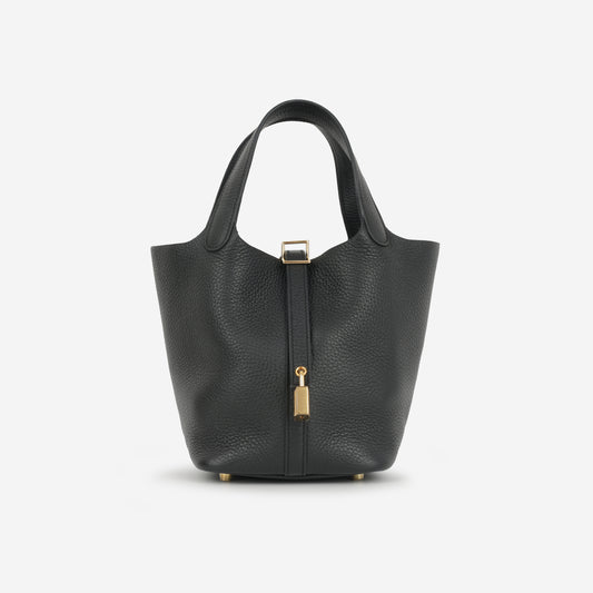 Hermès Picotin 18 - Noir Clemence | Gold Hardware