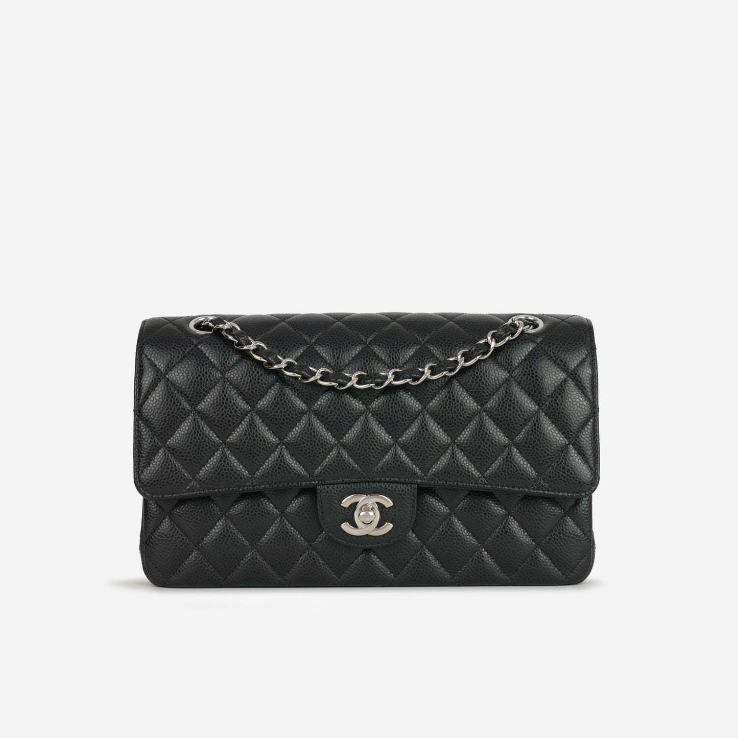 Chanel Medium Classic Flap Black Caviar | Silver Hardware