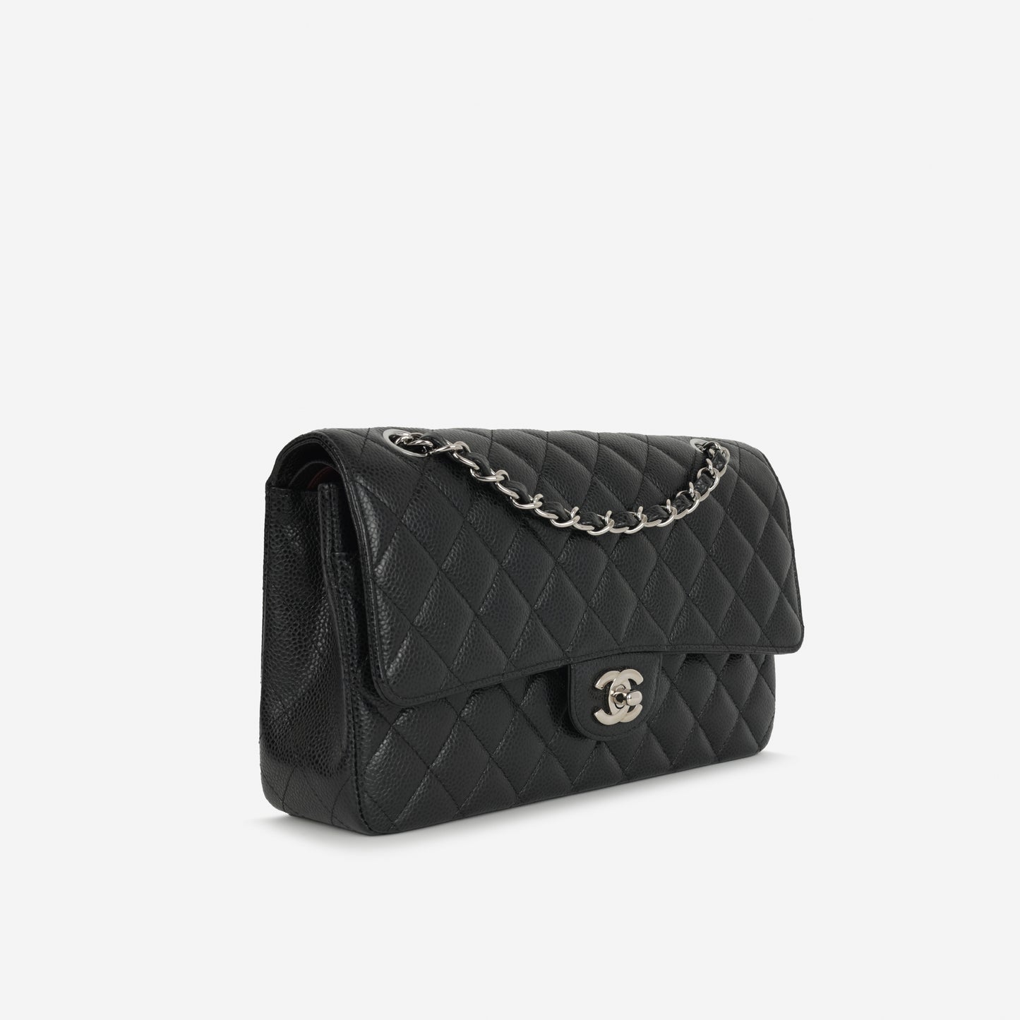 Chanel Medium Classic Flap Black Caviar | Silver Hardware