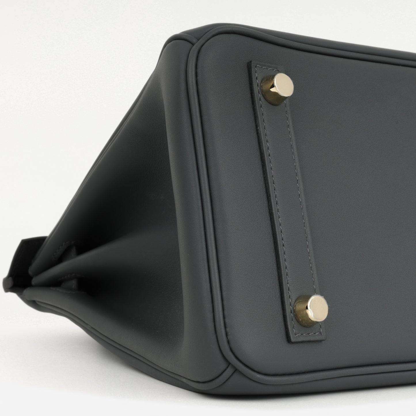 Hermès Birkin 25 Eclat - Gris Misty / Noir Swift | Pemabrass Hardware