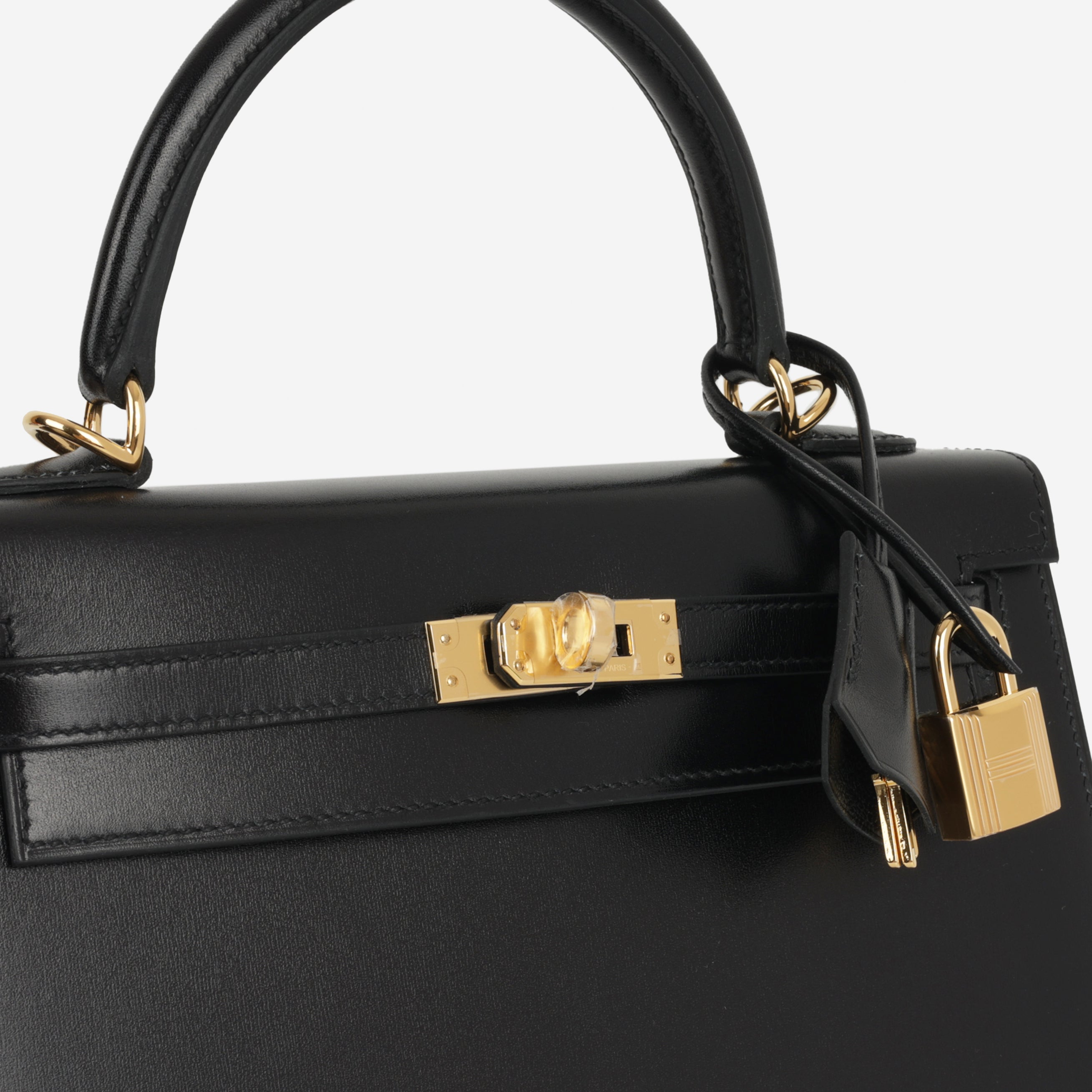 Hermès Kelly 25 Black Box Calf – Gold Hardware | Bagista London
