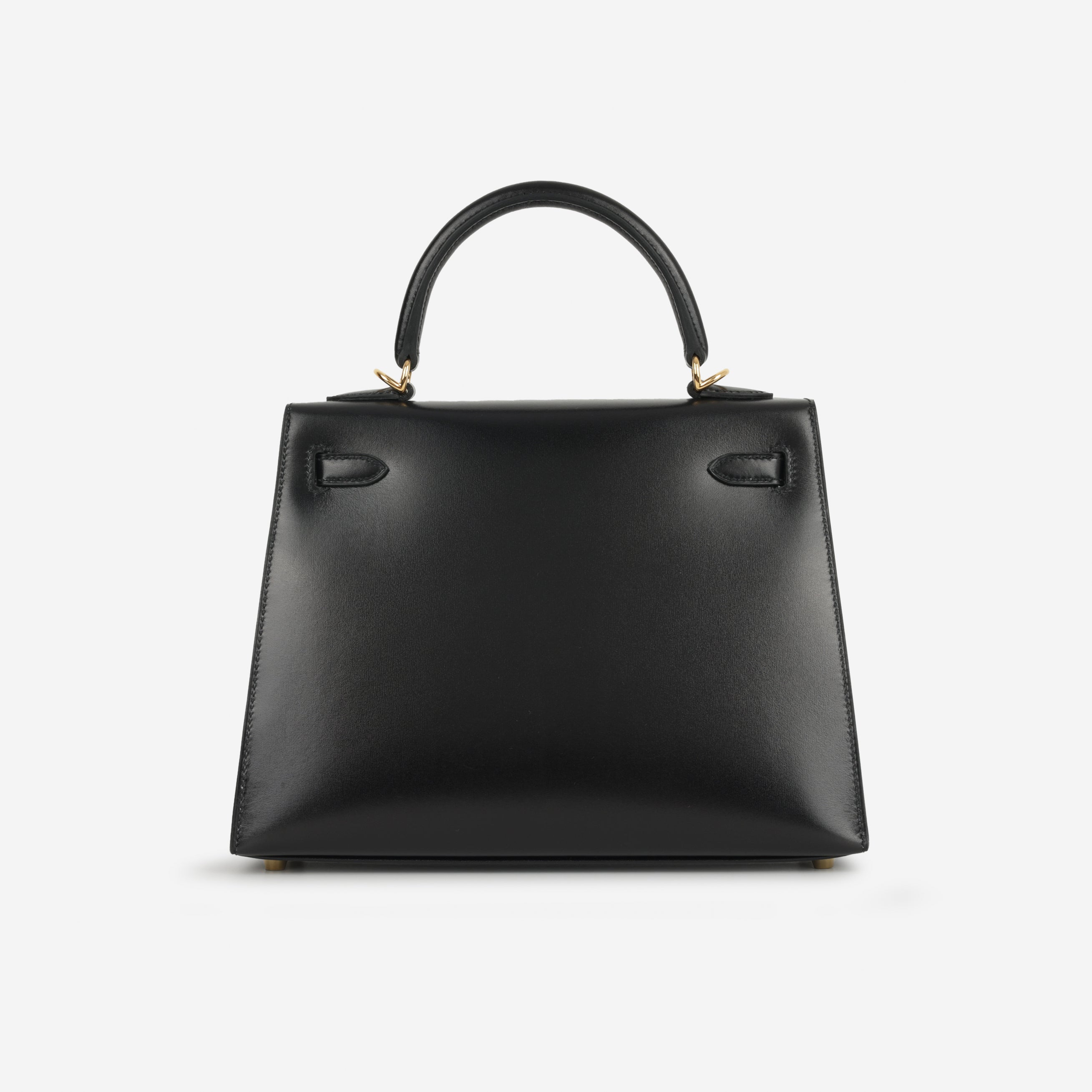 Hermès Kelly 25 Black Box Calf – Gold Hardware | Bagista London