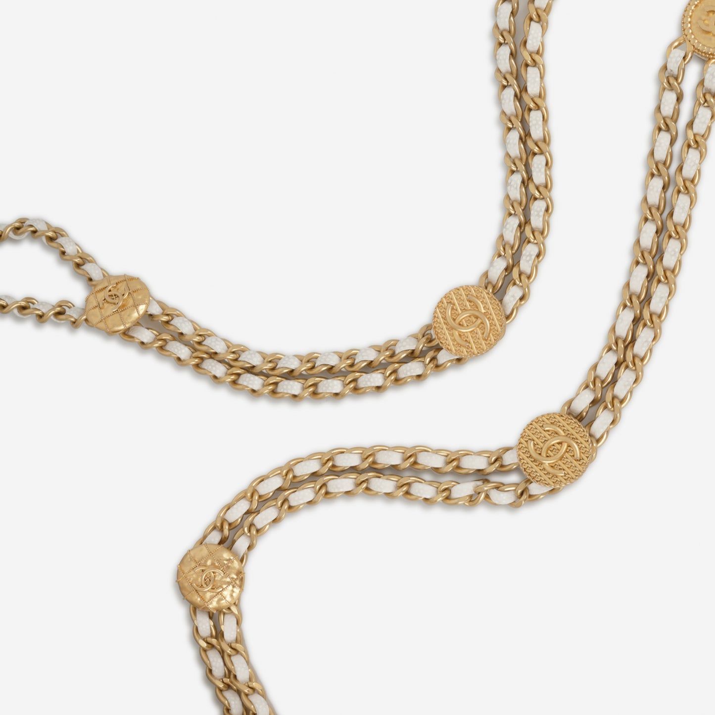 Chanel Coin Mini Flap - White Caviar | Gold Hardware