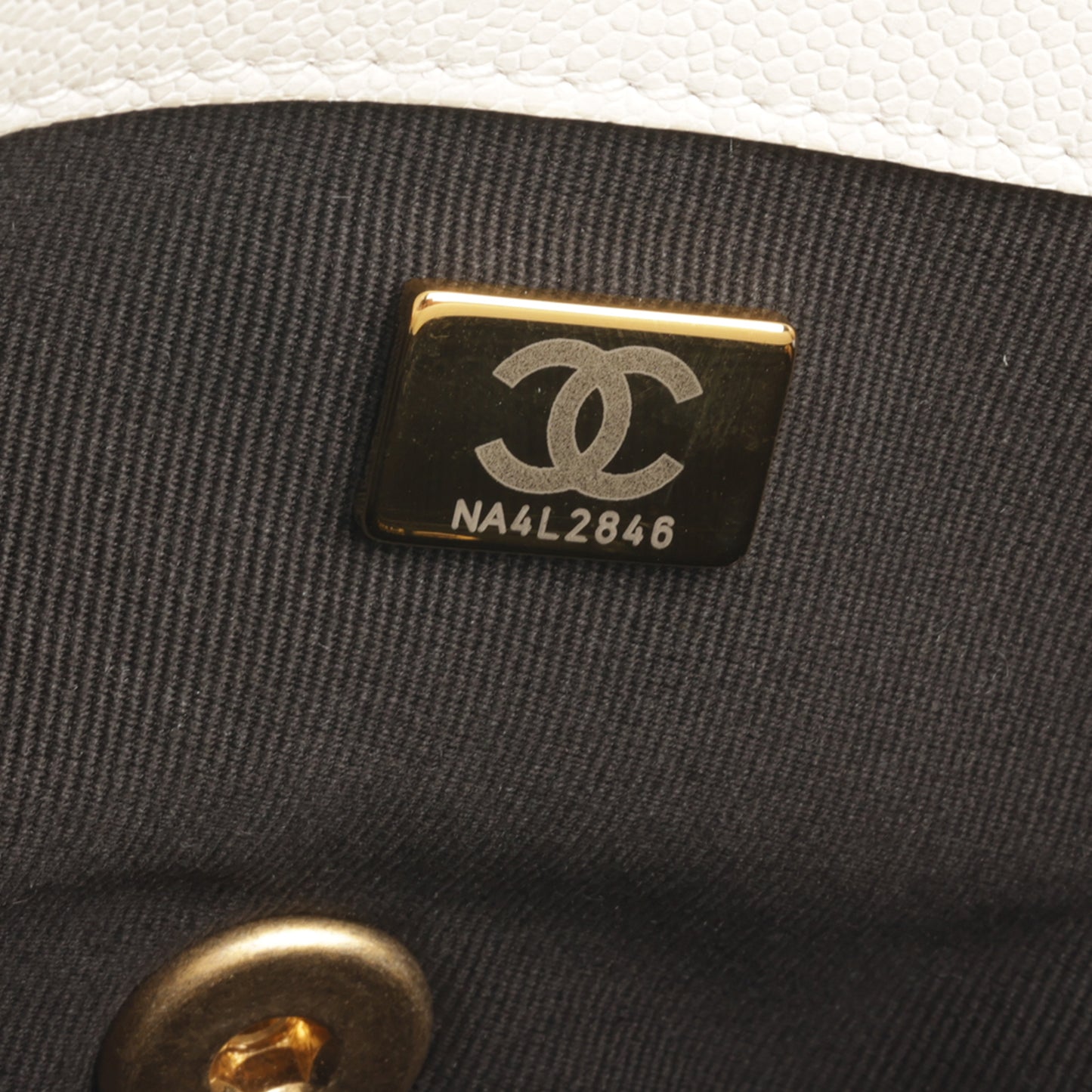 Chanel Coin Mini Flap - White Caviar | Gold Hardware