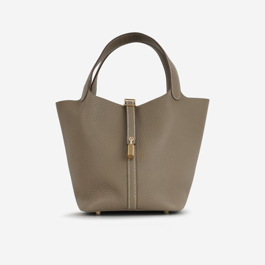 Hermès Picotin 22 - Etoupe Clemence | Gold Hardware