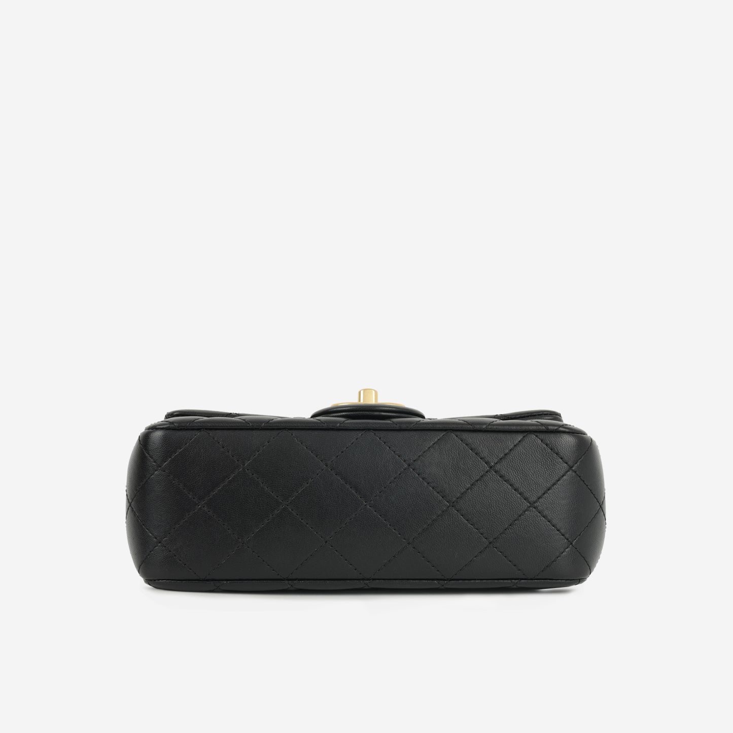Chanel Mini Flap Rectangular - Black Shiny Lambskin | Gold Hardware