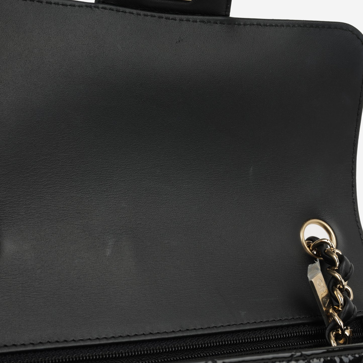 Chanel Mini Flap Rectangular - Black Patent | Gold Hardware