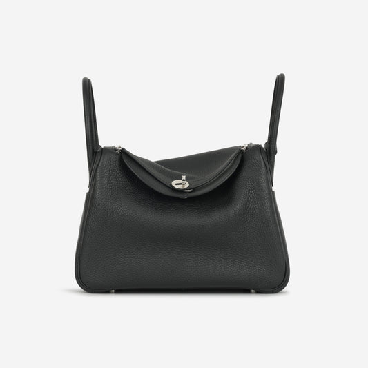 Hermès Lindy 30 - Noir Clemence - Palladium Hardware
