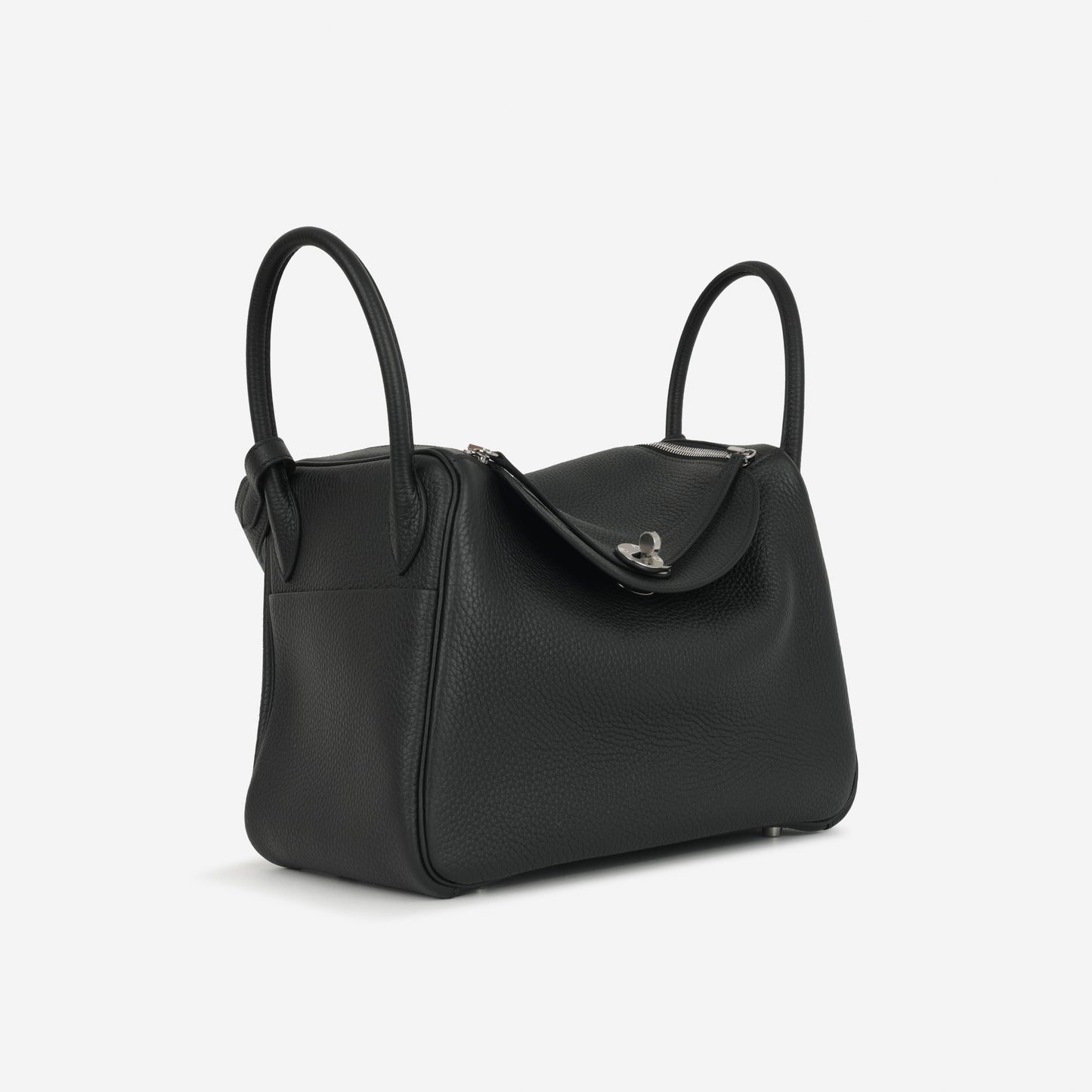Hermès Lindy 30 - Noir Clemence - Palladium Hardware