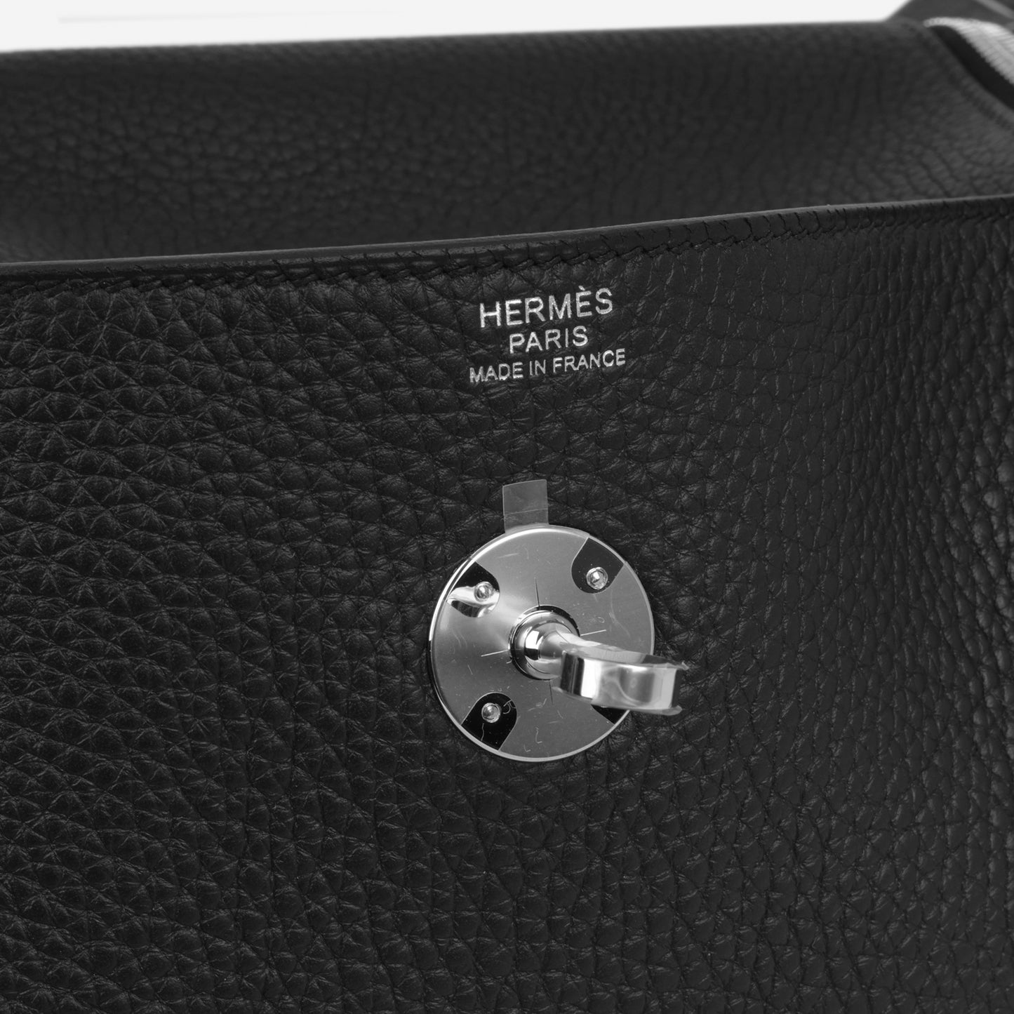 Hermès Lindy 30 - Noir Clemence - Palladium Hardware