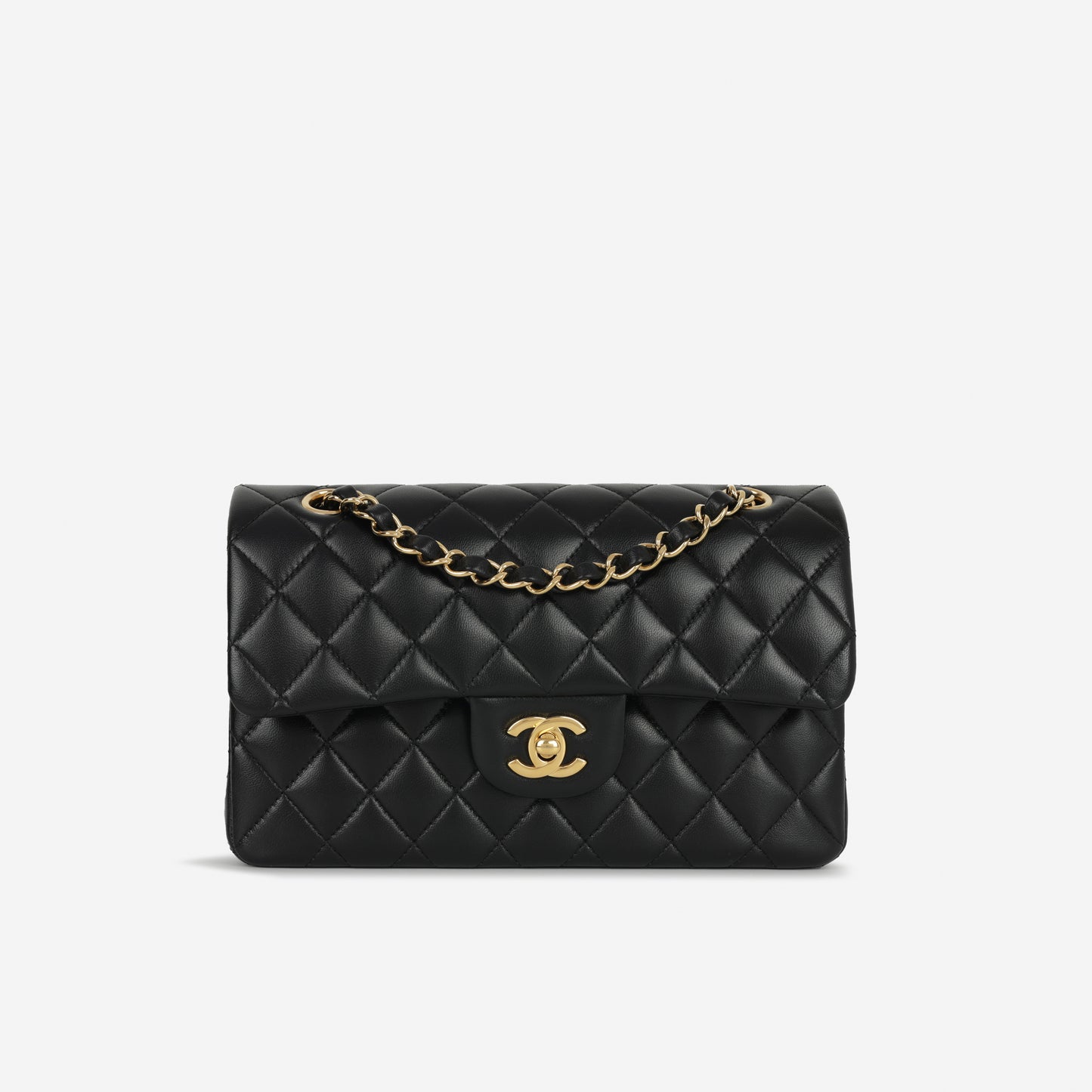 Chanel Small Classic Flap - Black Lambskin | Gold Hardware