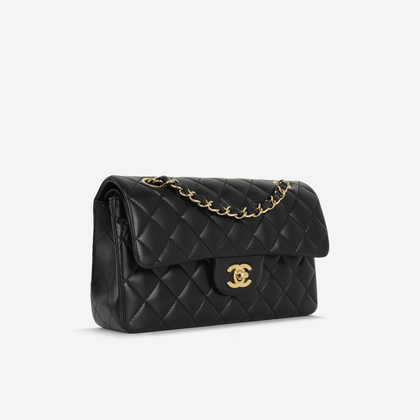 Chanel Small Classic Flap - Black Lambskin | Gold Hardware