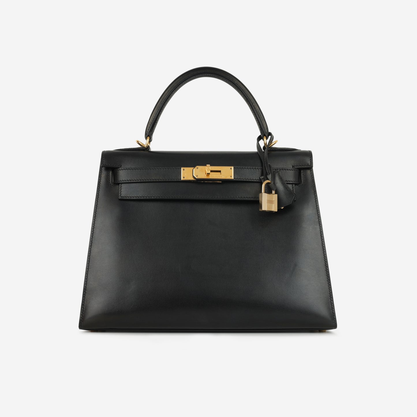 Hermès Vintage Kelly 28 - Black Box Calf | Gold Hardware