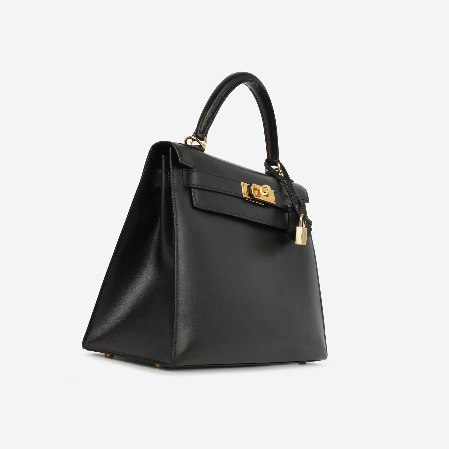 Hermès Vintage Kelly 28 - Black Box Calf | Gold Hardware