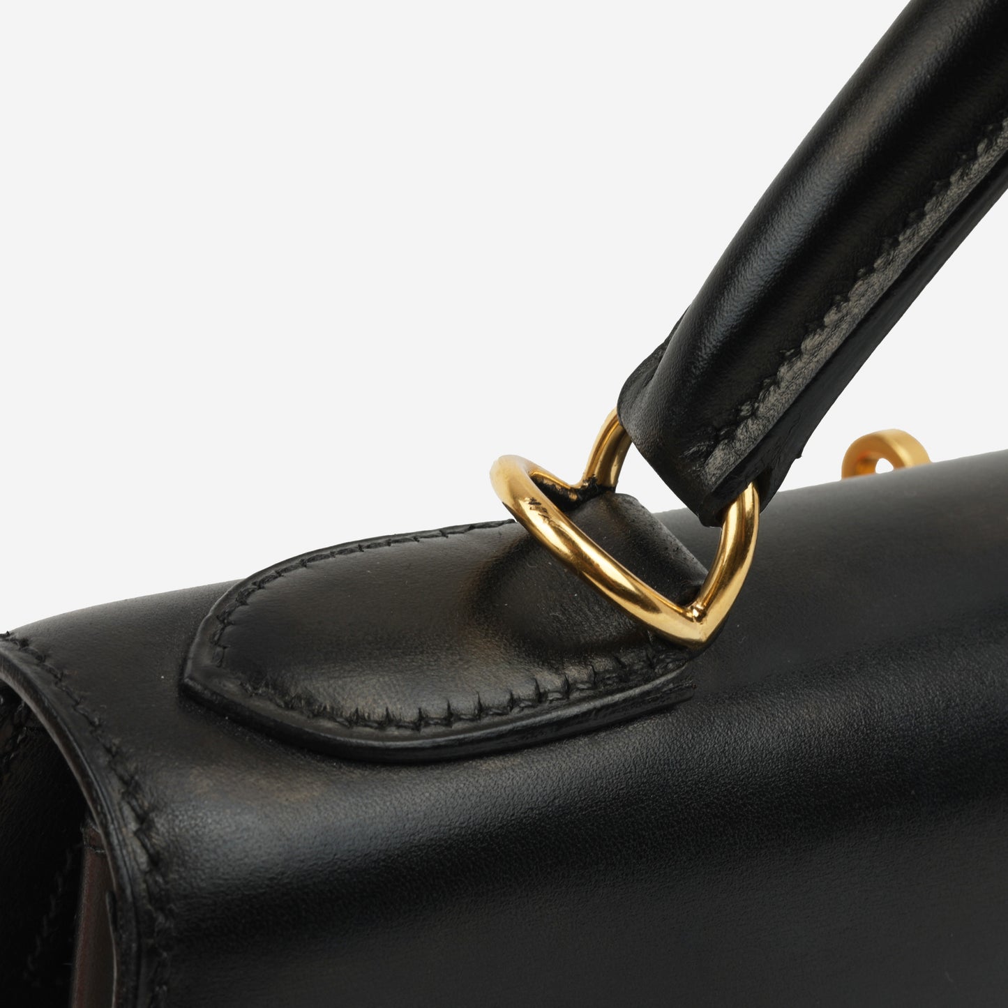 Hermès Vintage Kelly 28 - Black Box Calf | Gold Hardware