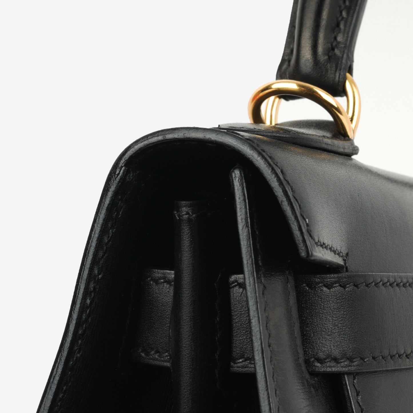 Hermès Vintage Kelly 28 - Black Box Calf | Gold Hardware