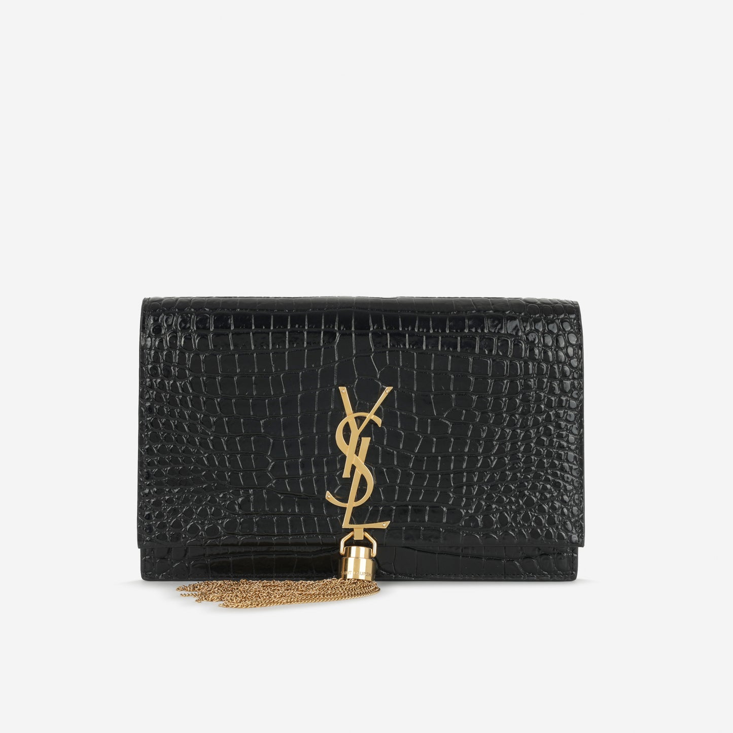 Saint Laurent Mini Kate Tassel - Black Patent Leather | Gold Hardware