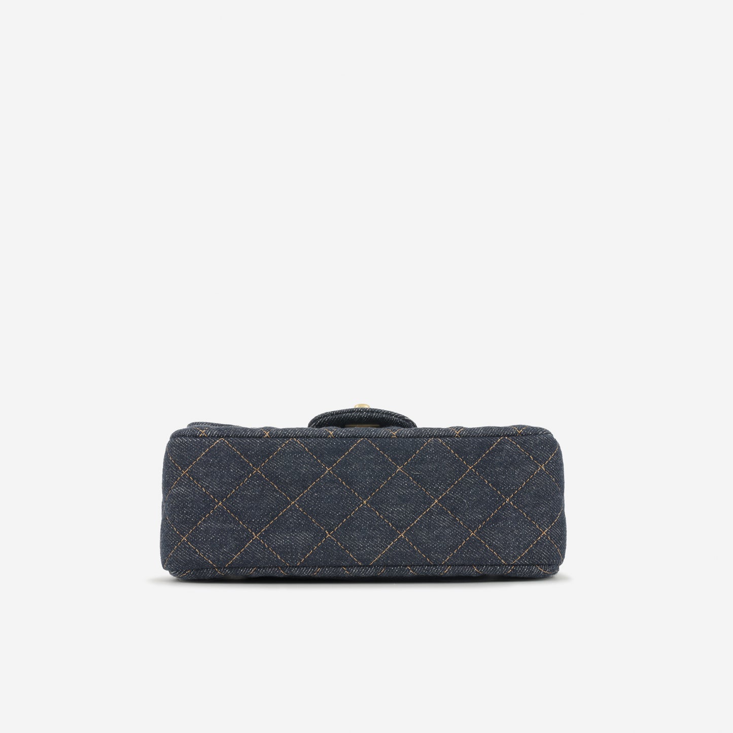 Chanel Mini Flap Rectangular - Indigo Denim | Gold Hardware