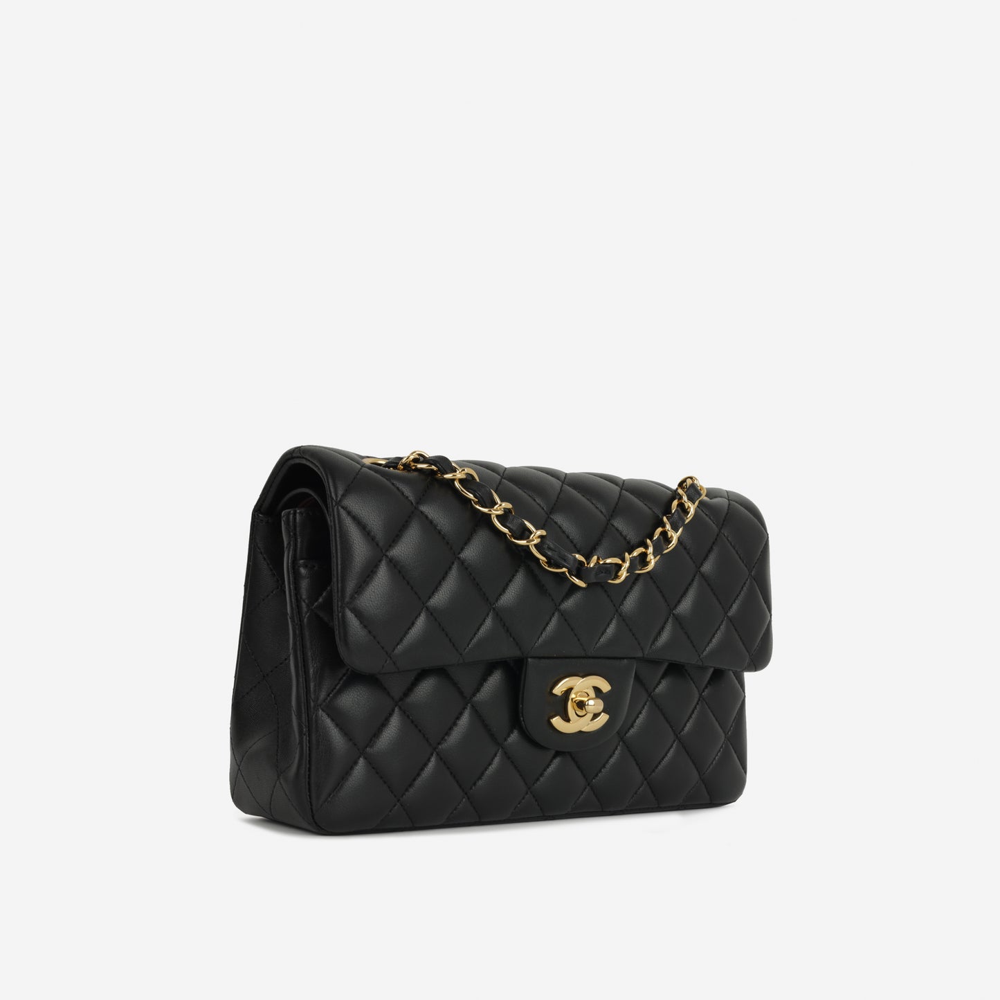 Chanel Small Classic Flap - Black Lambskin | Gold Hardware