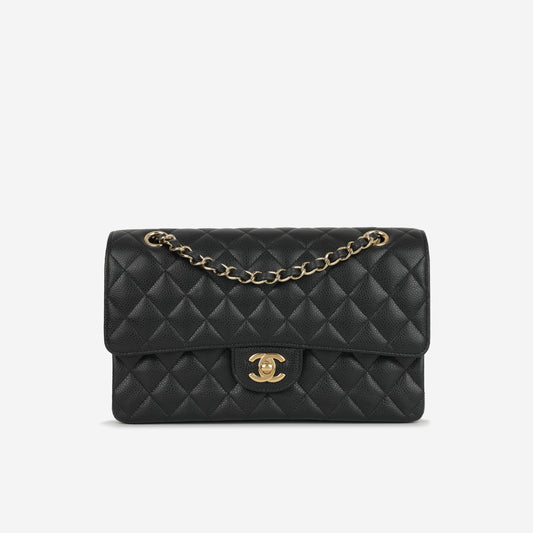 Chanel Medium Classic Flap - Black Caviar | Gold Hardware