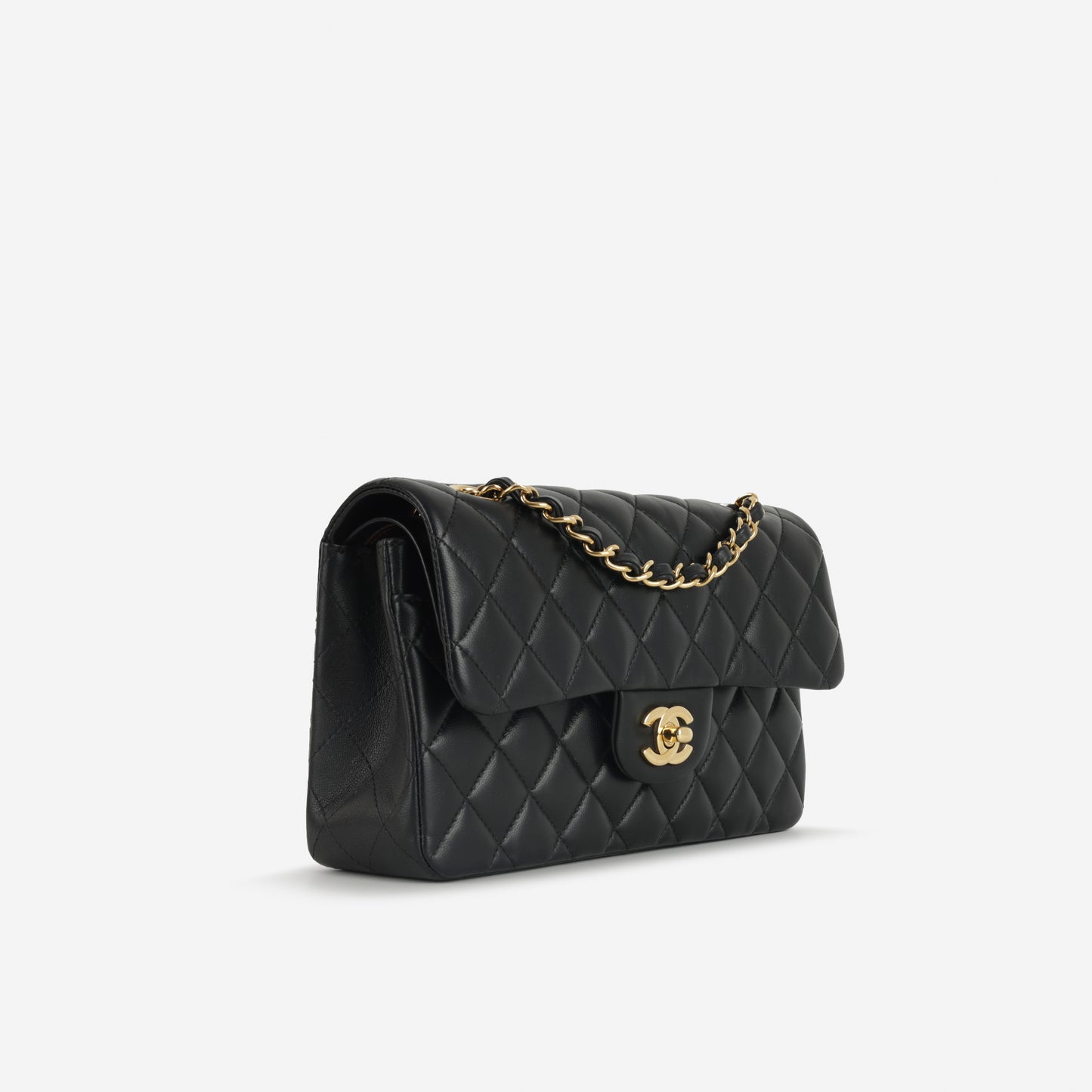 Chanel Small Classic Flap - Black Lambskin | Gold Hardware