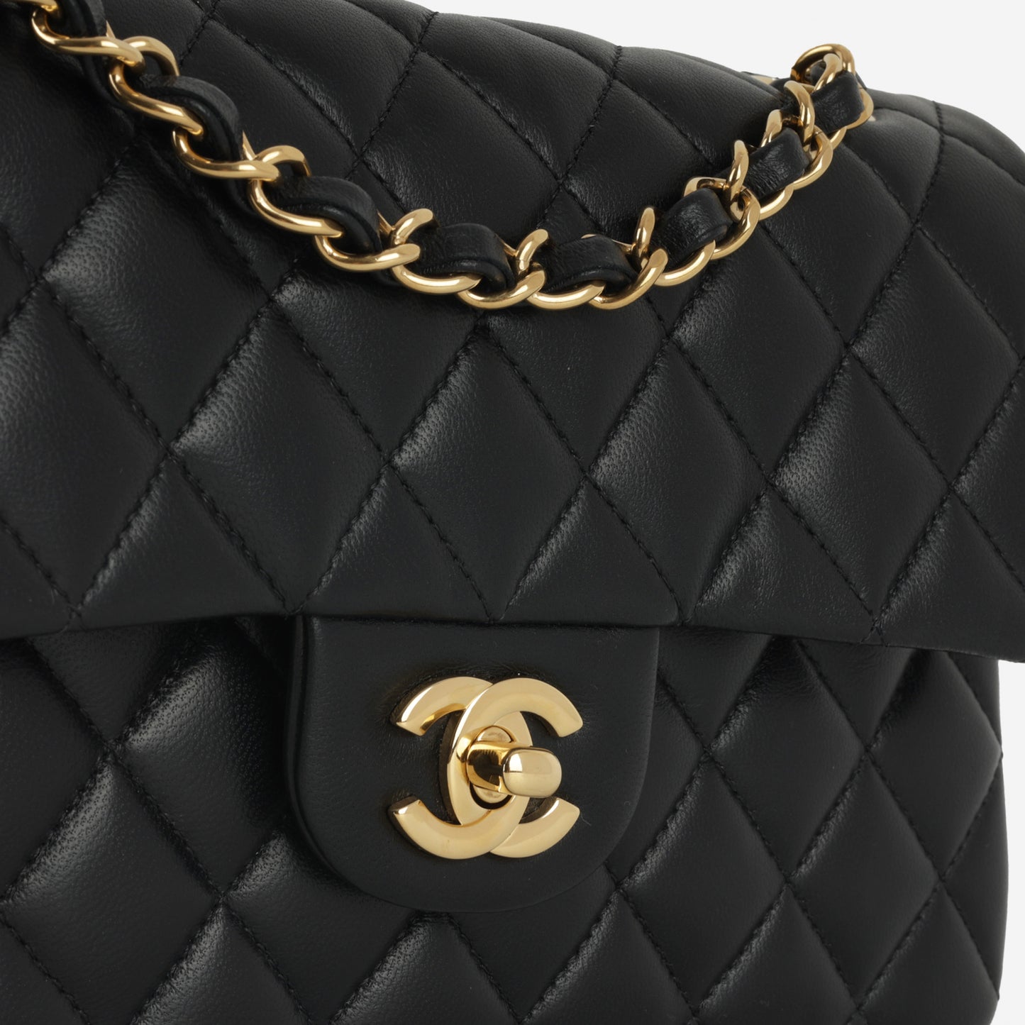 Chanel Small Classic Flap - Black Lambskin | Gold Hardware