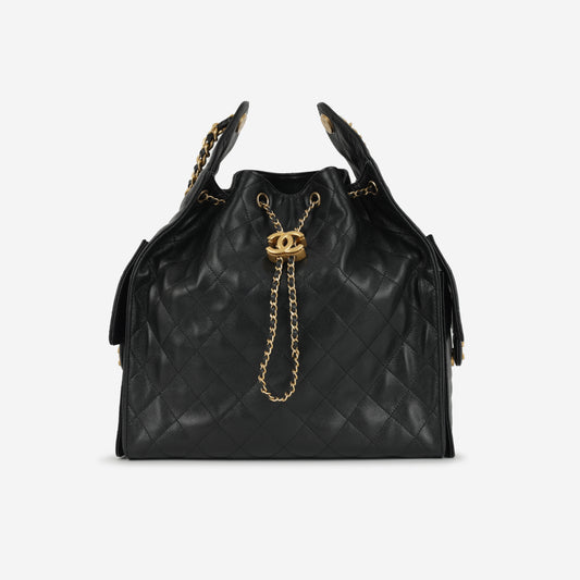 Chanel Medium 25 Hobo Bag - Black Caviar | Gold Hardware