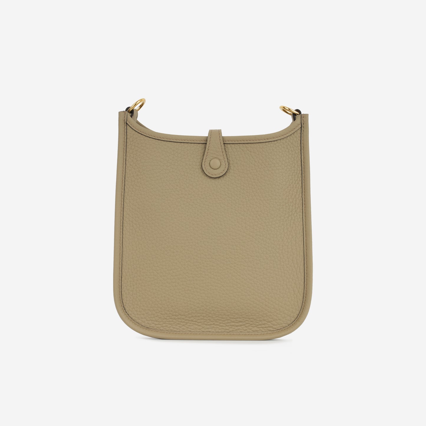 Hermès Evelyne TPM - Beige Marfa Clemence / Gris Pale / Marfa Strap | Gold Hardware