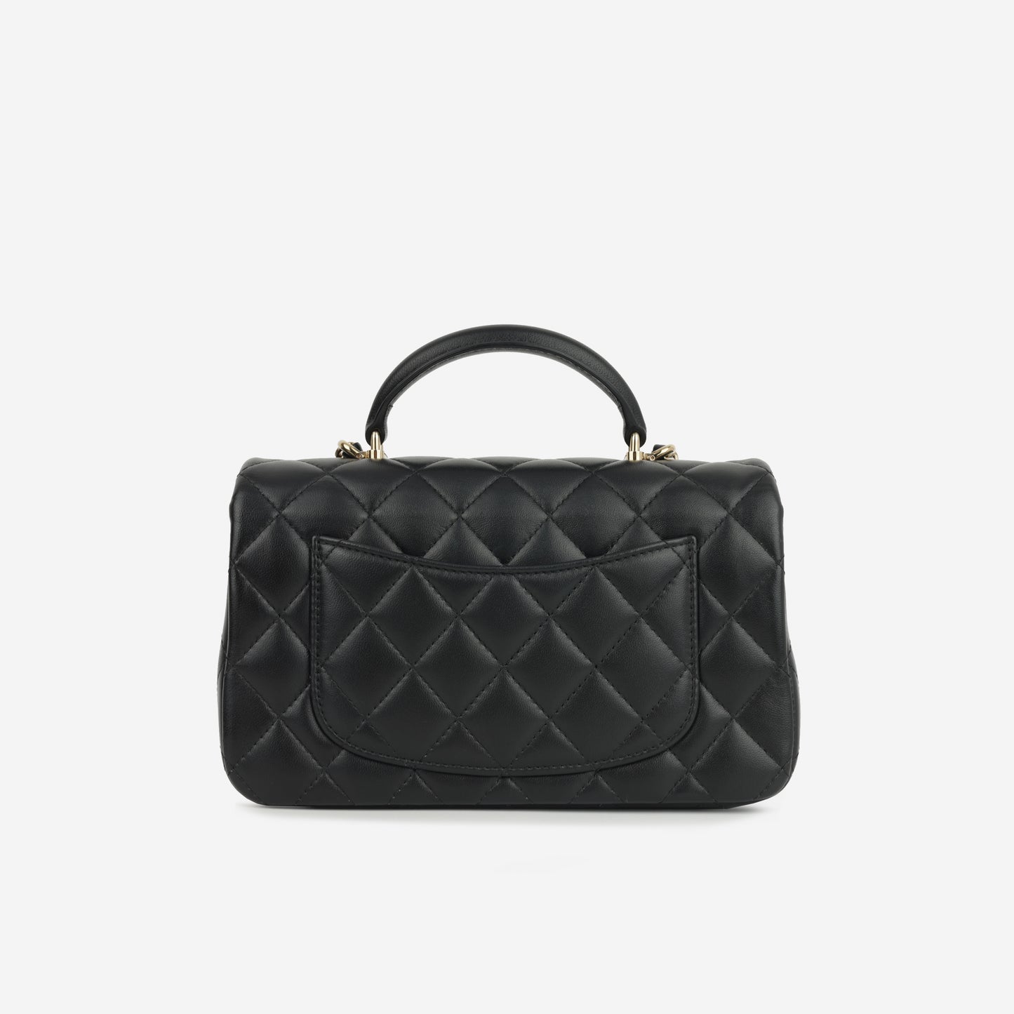 Mini Rectangular Top Handle | Gold Hardware