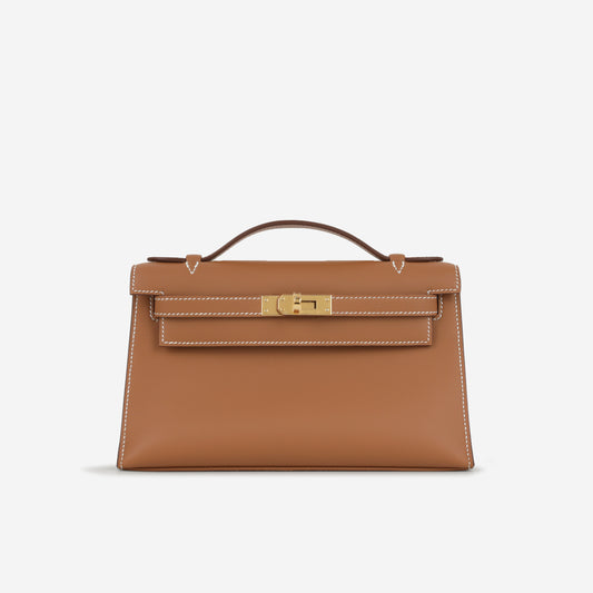 Hermès Kelly Pochette - Gold Swift | Gold Hardware