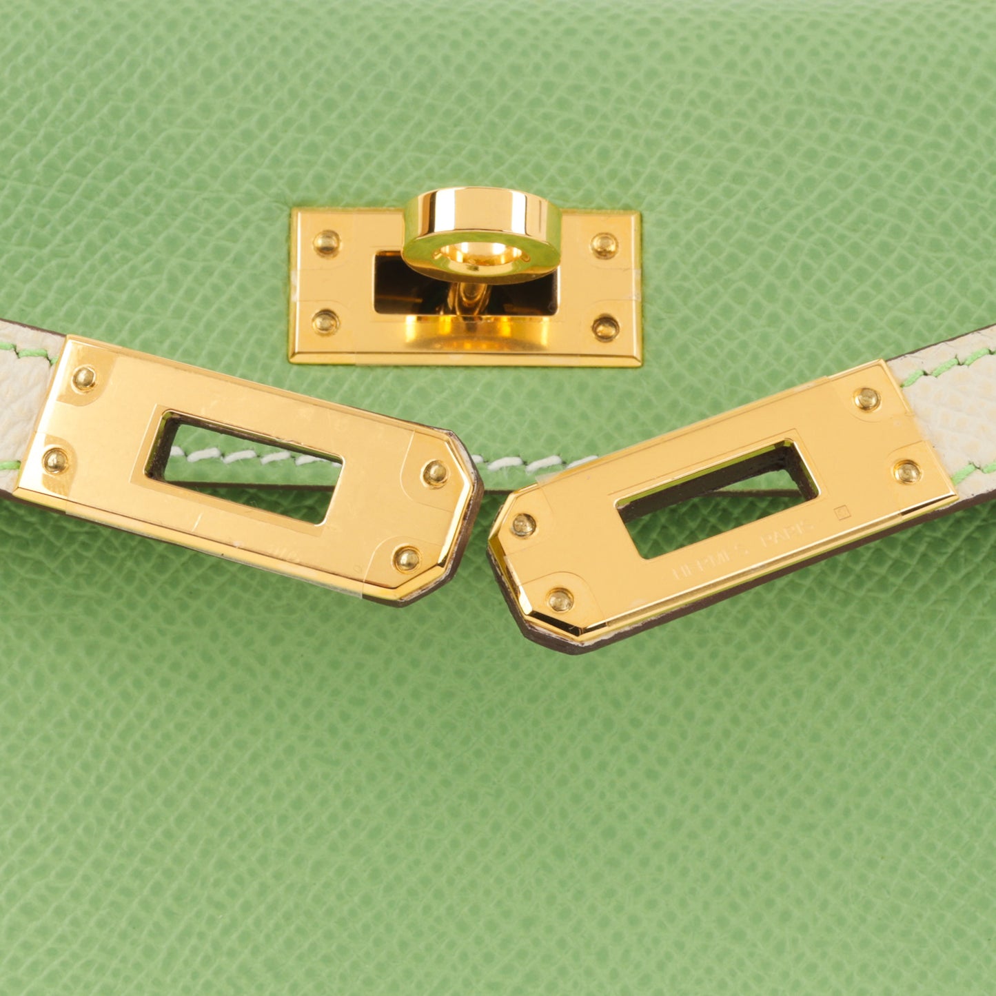 Hermès HSS Mini Kelly 20 - Vert Criquet/ Nata Epsom | Gold Hardware