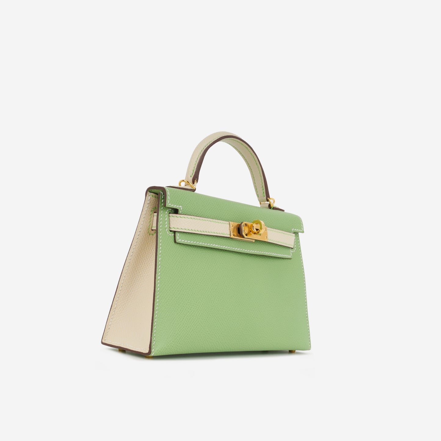 Hermès HSS Mini Kelly 20 - Vert Criquet/ Nata Epsom | Gold Hardware