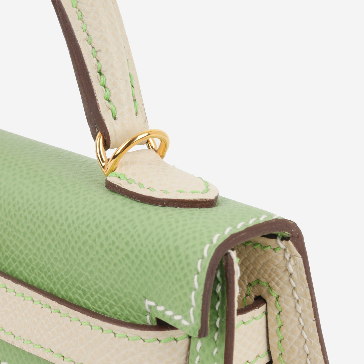 Hermès HSS Mini Kelly 20 - Vert Criquet/ Nata Epsom | Gold Hardware