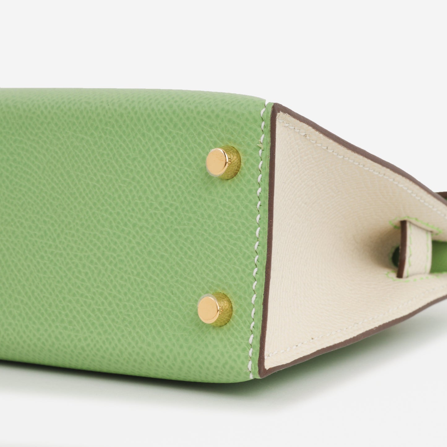 Hermès HSS Mini Kelly 20 - Vert Criquet/ Nata Epsom | Gold Hardware