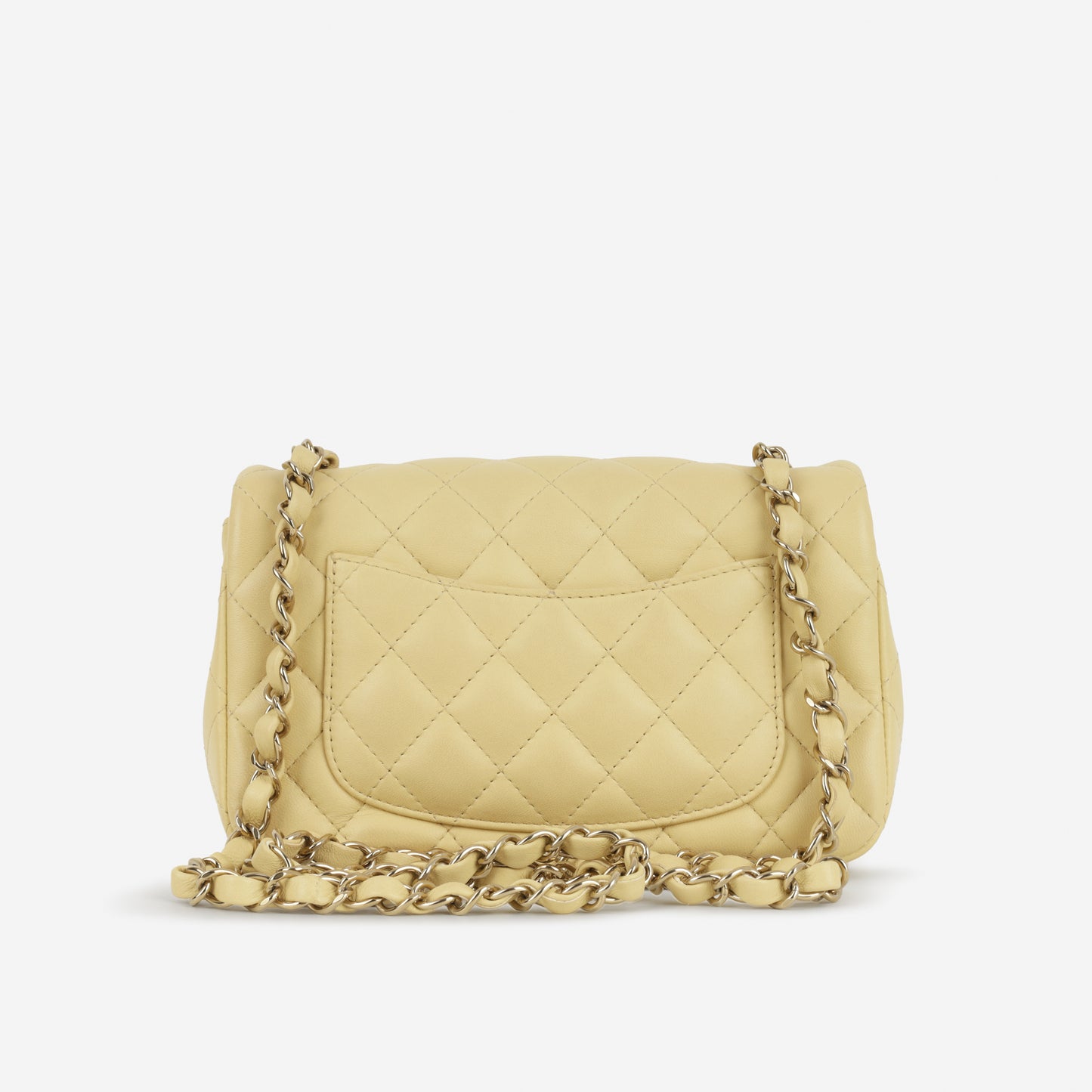 Chanel Mini Flap Rectangular - Baby Yellow Lambskin | Champagne Gold Hardware