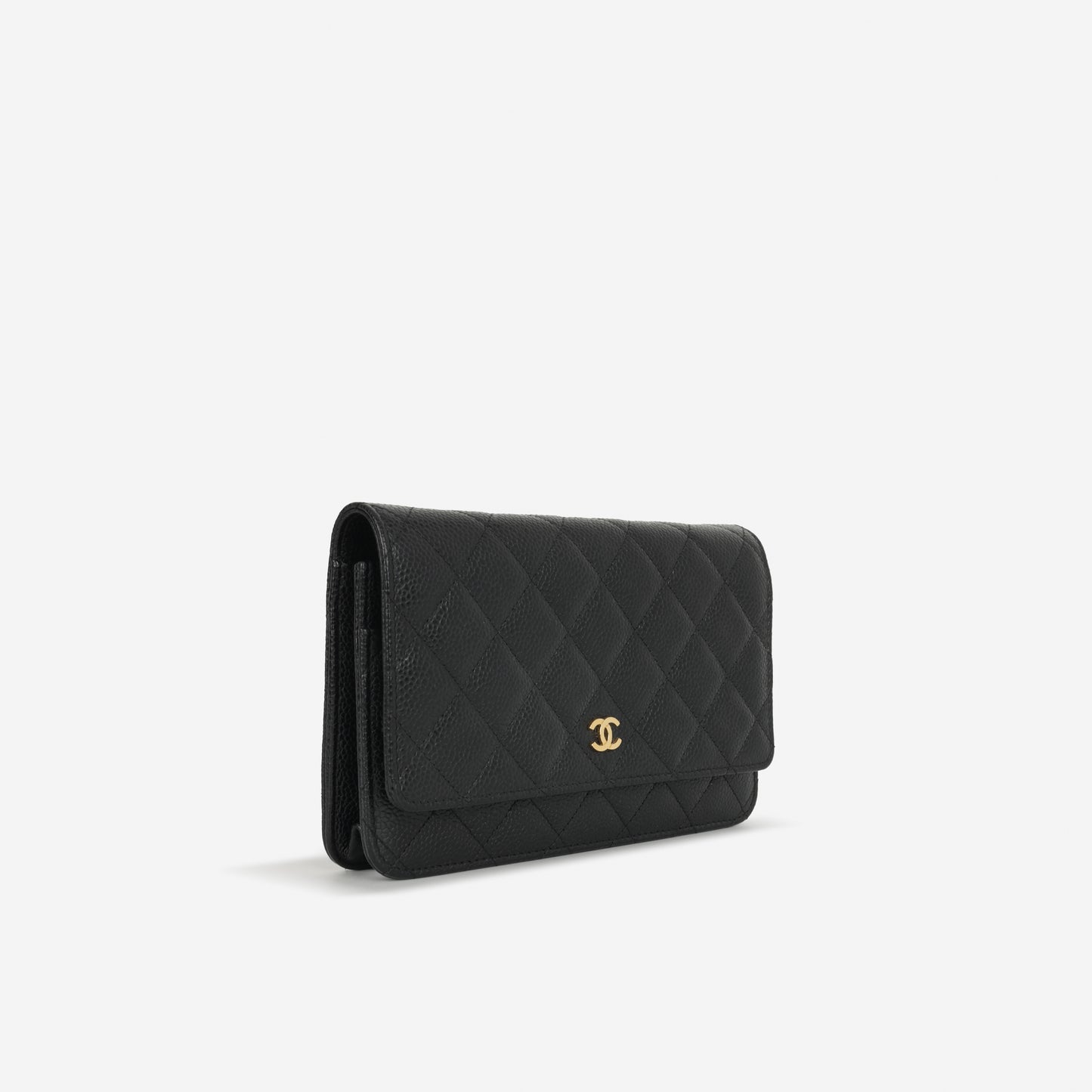 Chanel Classic Wallet on Chain - Black Caviar | Gold Hardware