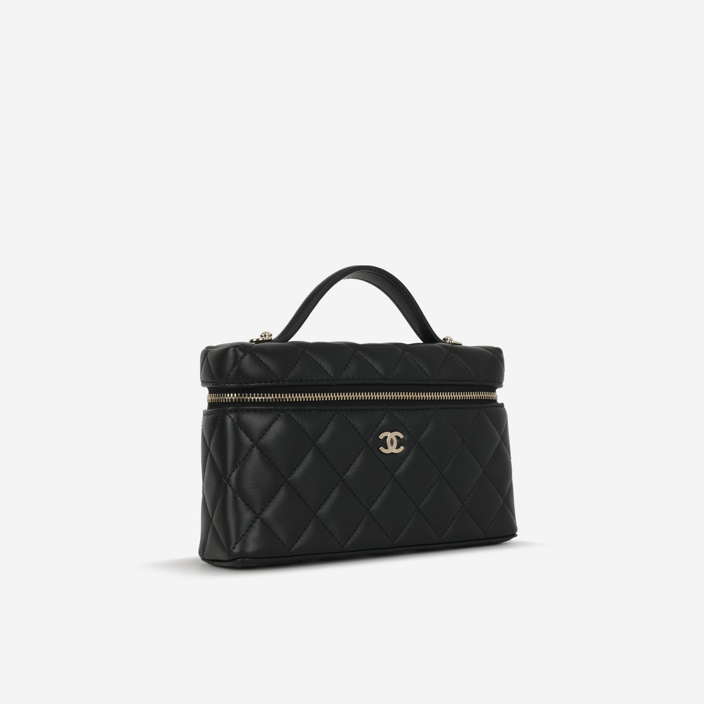 Chanel Vanity with Chain - Black Lambskin | Champagne Gold Hardware