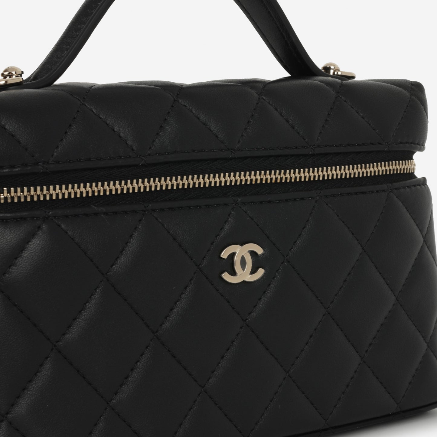 Chanel Vanity with Chain - Black Lambskin | Champagne Gold Hardware