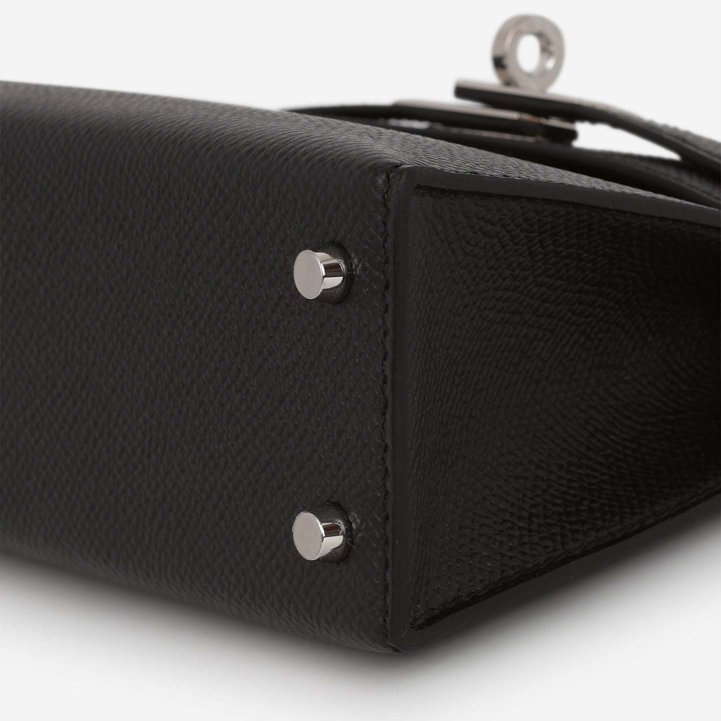 Hermès HSS Mini Kelly - Black Epsom / Gold Interior | Palladium Hardware