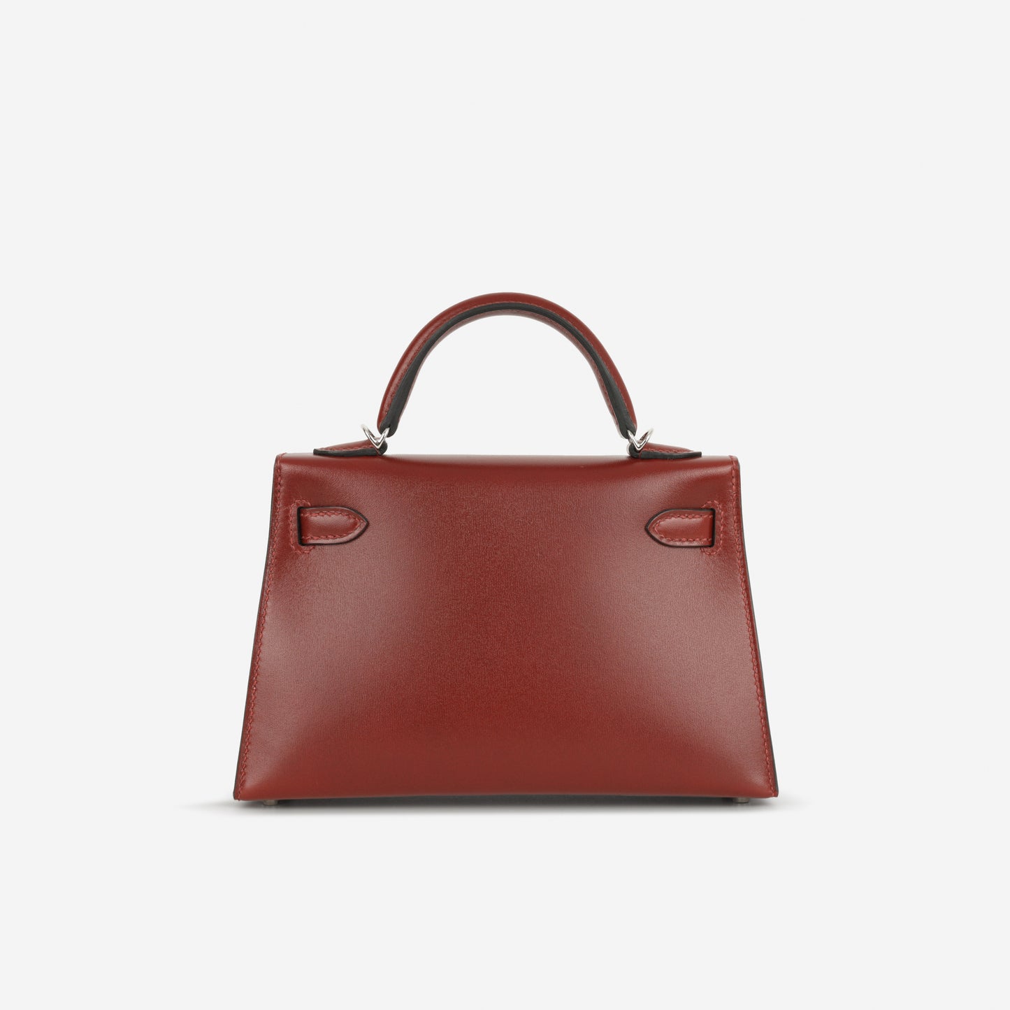 Hermès Mini Kelly - RougeH Box Calf | Palladium Hardware