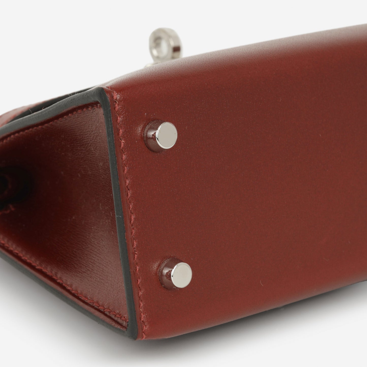 Hermès Mini Kelly - RougeH Box Calf | Palladium Hardware