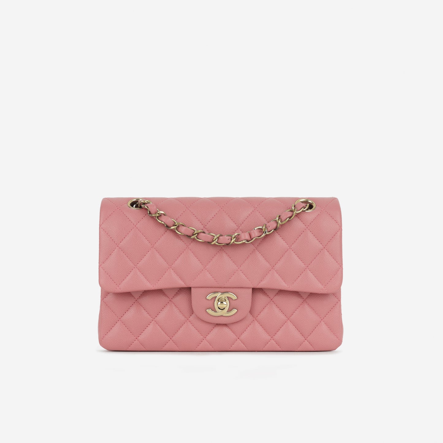 Chanel Small Classic Flap - Pink Caviar | Champagne Gold Hardware
