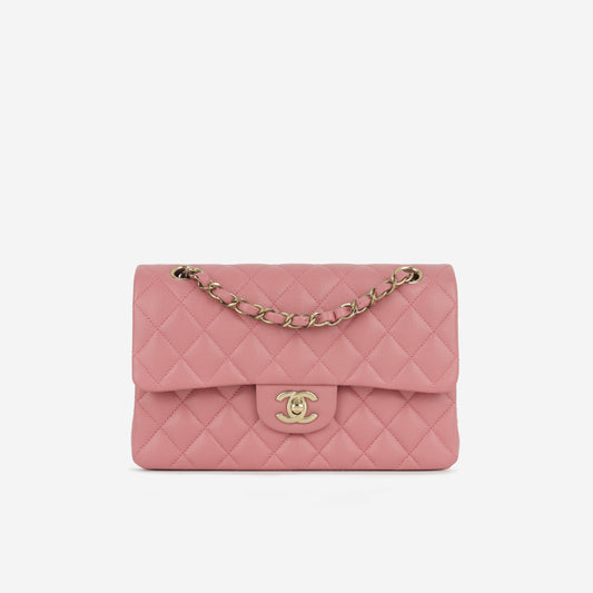 Chanel Small Classic Flap - Pink Caviar | Champagne Gold Hardware