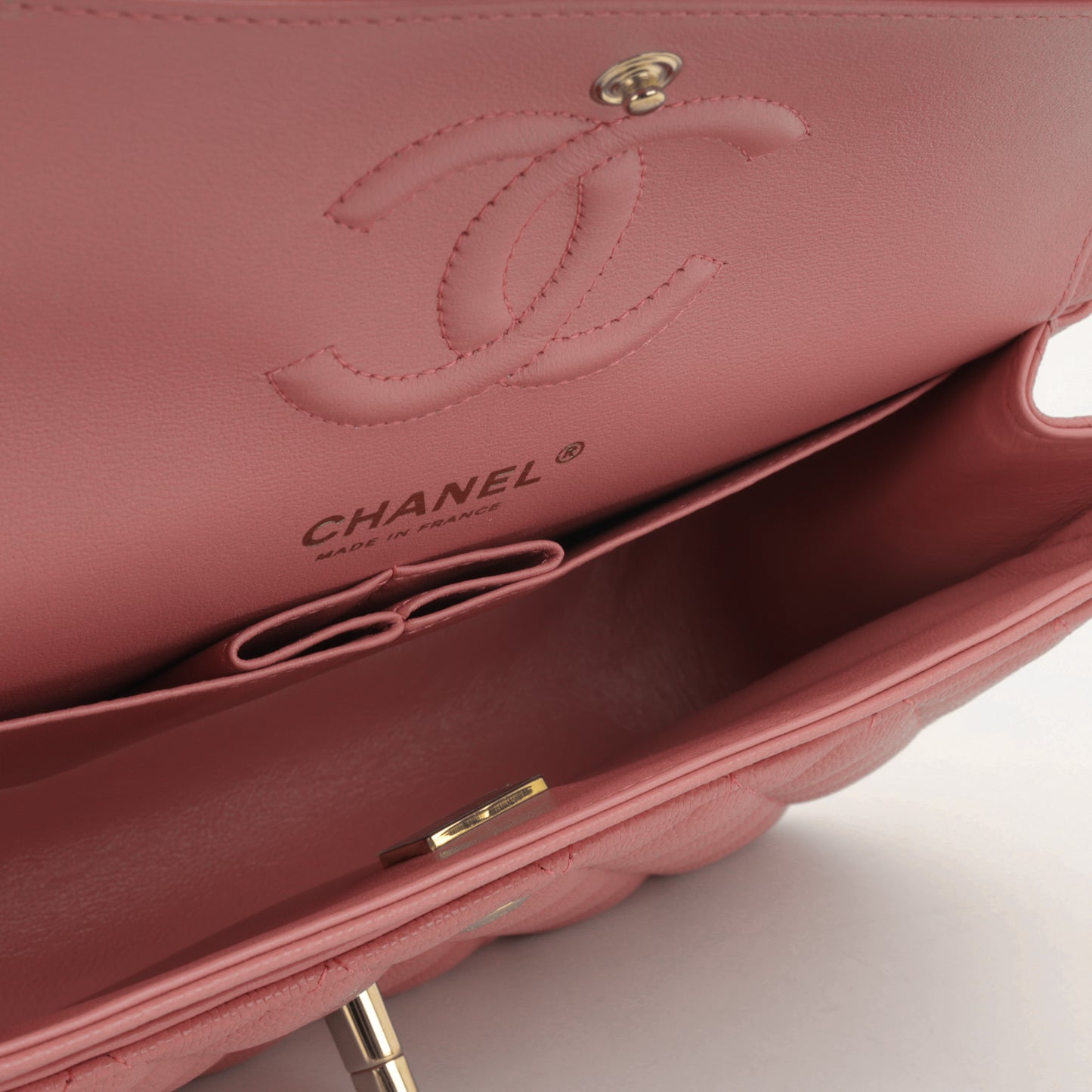 Chanel Small Classic Flap - Pink Caviar | Champagne Gold Hardware