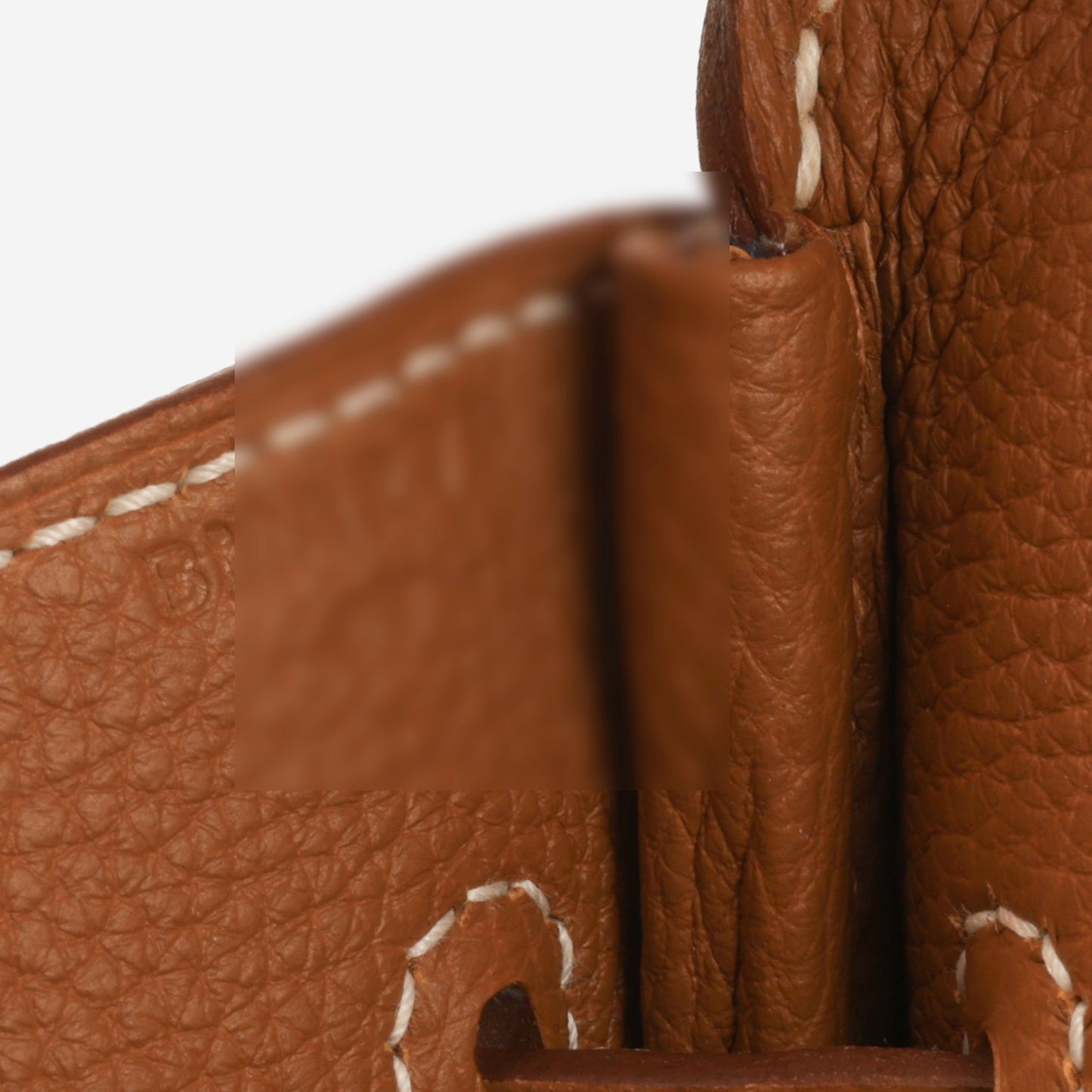 Hermès HAC 40 - Gold Togo / Ecru-Beige Toile | Palladium Hardware