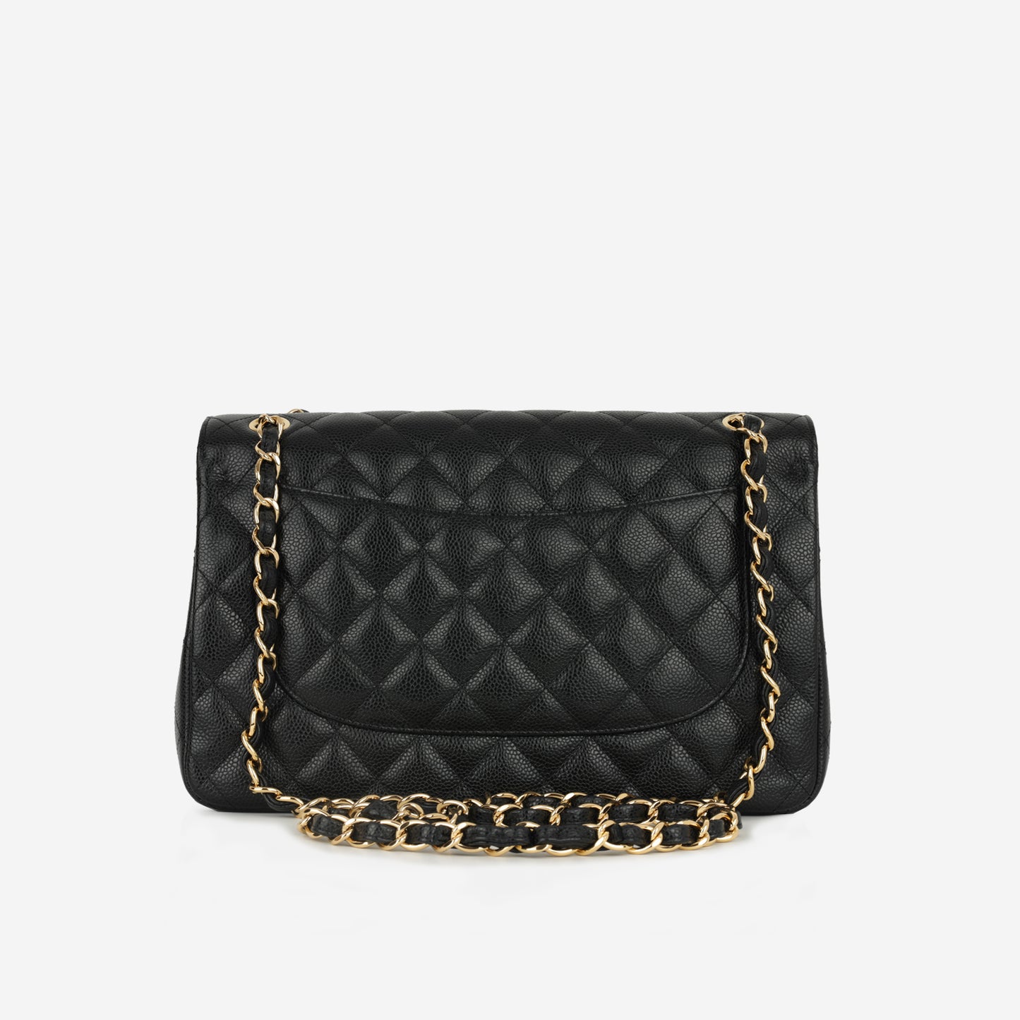 Chanel Classic Flap Bag - Jumbo Black Caviar | Gold Hardware